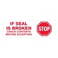 Tape Logic® Pre-Printed Carton Sealing Tape, "Stop If Seal Is Broken...", 2.2 Mil, 2" x 110 yds., Red/White, 36/Case (T902P01)