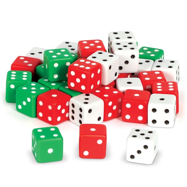 Koplow Games 3/4 Assorted Double Dice Set, 10 Pack Bundle