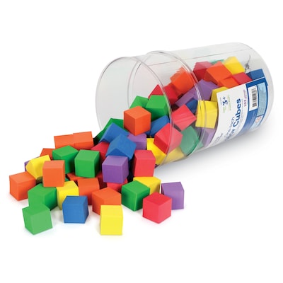 Learning Resources Hands-On Soft Color Cubes, 102/Set (LER6334)