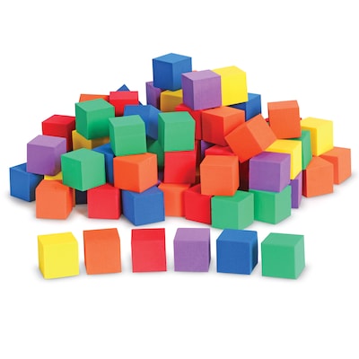 Learning Resources Hands-On Soft Color Cubes, 102/Set (LER6334)