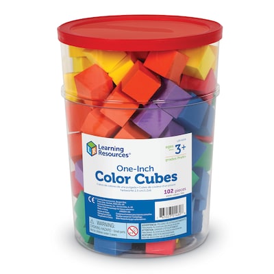 Learning Resources Hands-On Soft Color Cubes, 102/Set (LER6334)