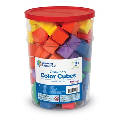 Learning Resources Hands-On Soft Color Cubes, 102/Set (LER6334)