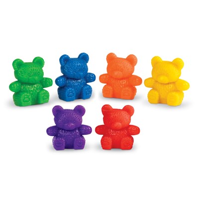 Baby Bear Counters, 6 colors, Set of 102 (LER0729)