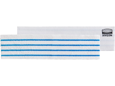 Rubbermaid HYGEN Microfiber Pad, White/Blue, 150/Pack (2134282)