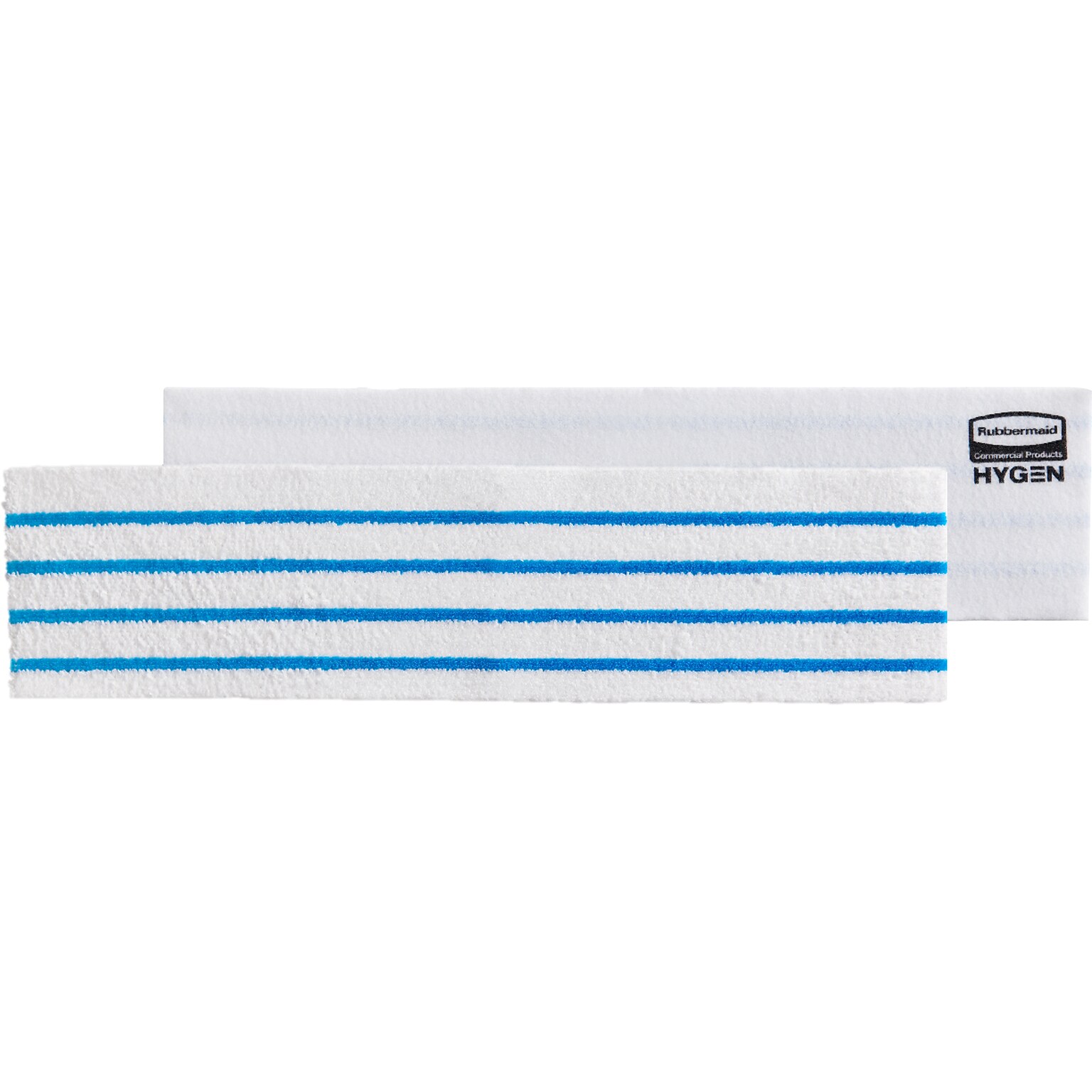 Rubbermaid HYGEN Microfiber Cleaning Pads, 4.75, x 19, White/Blue, 150 Pads/Pack (2134282)