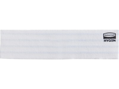 Rubbermaid HYGEN Microfiber Cleaning Pads, 4.75", x 19", White/Blue, 150 Pads/Pack (2134282)