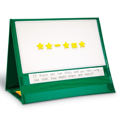 Learning Resources Write-On/Wipe-Off Magn Demo Double-Sided Tabletop Pckt Chrt (LER2699)