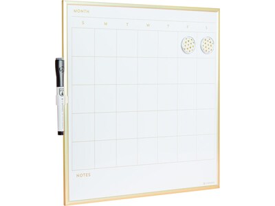 U Brands Steel Dry-Erase Whiteboard, 1.17 x 1.17 (366A00-04)