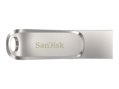 SanDisk Ultra Dual Luxe 128GB USB 3.1 Type-C Flash Drive, Silver (SDDDC4-128G-A46)