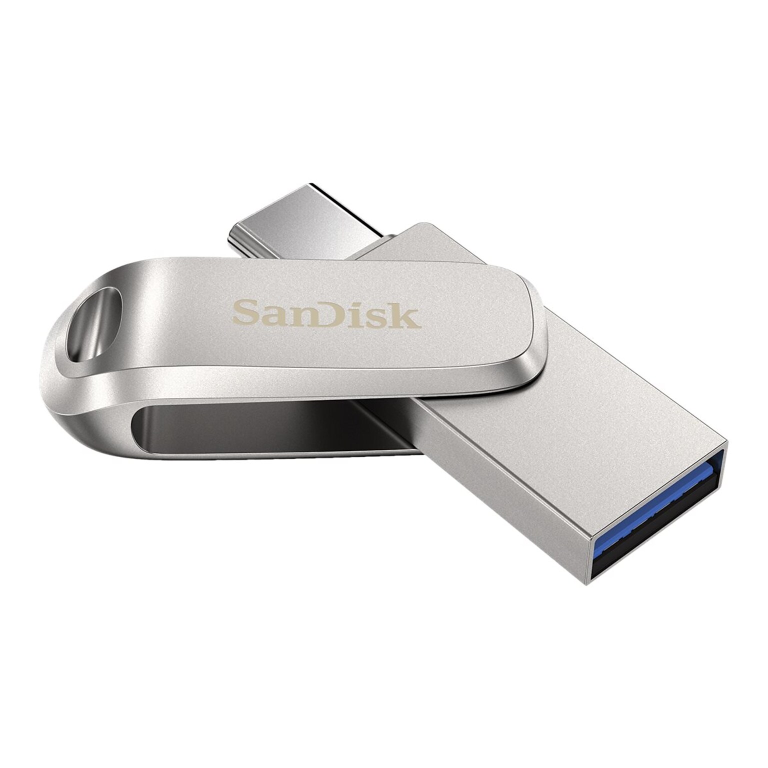 SanDisk Ultra Dual Luxe 256GB USB 3.1 Type-C Flash Drive, Silver (SDDDC4-256G-A46)