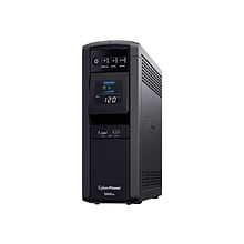 Cyberpower PFC Sinewave Series 1500VA UPS, 10-Outlets, Black (CP1500PFCLCD)