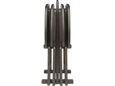 Winsome Lucca Snack Folding Table Set, 22.8" x 15.6", Oyster Gray (16577)