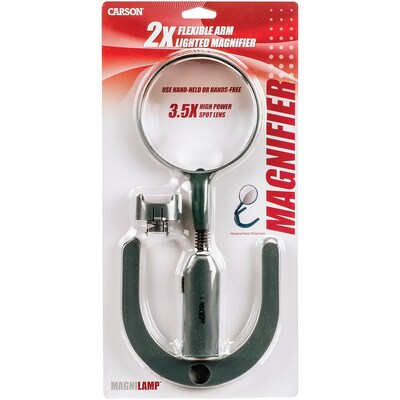Carson Optical MagniLamp LED 2x Desktop Magnifier w/Light, Black (CSNGN55)