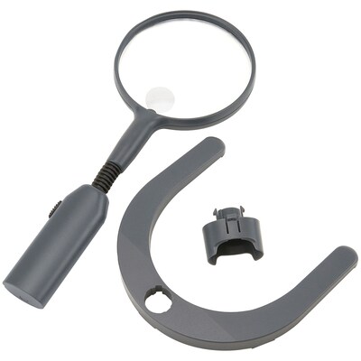 Carson Optical MagniLamp LED 2x Desktop Magnifier w/Light, Black (CSNGN55)