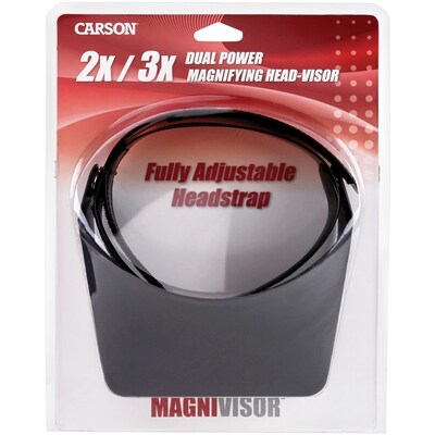 Carson MagniVisor 3x Head-Mounted Magnifier, Black (CSNMV23)