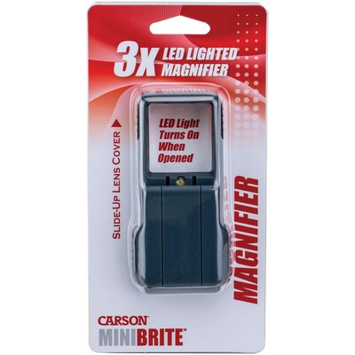 Carson Optical MiniBrite 3x Slide-Out LED Magnifier (PO-25)