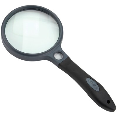 Carson Optical SureGrip 2x Soft-Grip Magnifier with 11.5x Spot Lens, (SG-10)