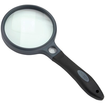 Carson Optical SureGrip 2x Soft-Grip Magnifier with 11.5x Spot Lens (SG-10)