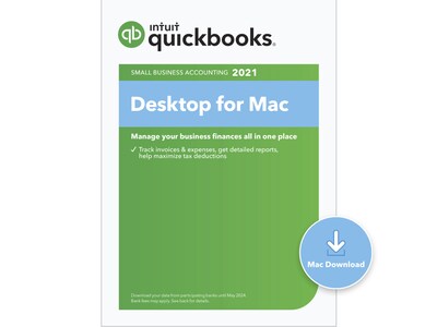 QuickBooks® Desktop 2021 for 1 User, Mac, Download (0608520)