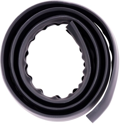 Cordinate 6 Ft Floor Cord Cover, Rubber, Low Profile, Cable Protector, Black (43003)