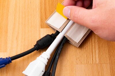 Cordinate 10 Ft Cord Cover, Rubber, Low Profile, Cable Protector, Tan (43002)