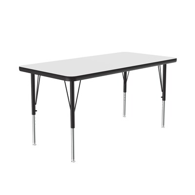 Correll® 24D x 36L Rectangular Heavy Duty Activity Table; White High Pressure Laminate Top