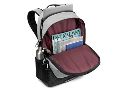 Solo New York Region Laptop Backpack, Gray Nylon (VAR704-10)