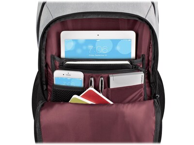 Solo New York Region Laptop Backpack, Gray Nylon (VAR704-10)