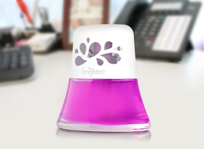 Bright Air Scented Oil & Holder, Fresh Petals & Peach, 6/CT (BRI900134CT)