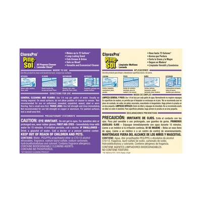 CloroxPro™ Pine-Sol® All Purpose Cleaner, Lavender Clean®, 144 Ounces (97301) (Package May Vary)