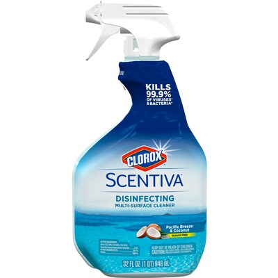 Clorox Scentiva Multi-Surface Cleaner -  Pacific Breeze & Coconut, 32 Ounce Spray Bottle (31774)