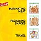 Glad® Zipper Storage Bags, Gallon, 20 Bags/Box, 12 Boxes/Carton (55050)