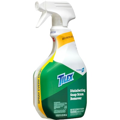 Tilex Soap Scum Remover & Disinfectant, Spray, 32 Ounces (35604)