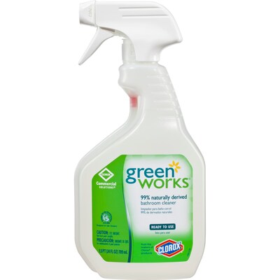 Clorox Commercial Solutions® Green Works® Bathroom Cleaner Spray, 24 Ounces (00452)