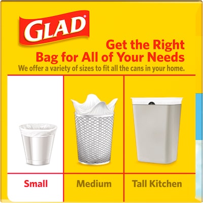 Glad Clear Recycling Large Trash Bags, 30 Gallon, 28 Bags