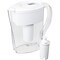 Brita Space Saver Small 6 Cup Water Pitcher with Filter, White (35250)
