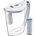 Brita Stream Hydro Filter as You Pour 10 Cup Water Pitcher with 1 Filter, Chalk White (36220)