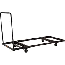 NPS #DY-3072 Folding Table Dolly - Horizontal Storage - Max 72L, Brown