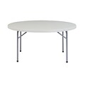 National Public Seating 60 Folding Table, White, 4/Pack (BT60R4)