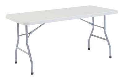 NPS® Heavy Duty Folding Table, 30 x 60, Speckled Gray (BT30601)