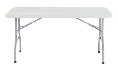 NPS® Heavy Duty Folding Table, 30 x 60, Speckled Gray (BT30601)
