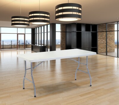 NPS® Heavy Duty Folding Table, 30 x 60, Speckled Gray (BT30601)
