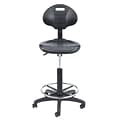 National Public Seating Kangaroo Stool 6700 Series Polyurethane Drafting Chair, Black (6722HB)