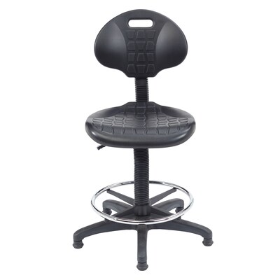 National Public Seating Kangaroo Stool 6700 Series Polyurethane Drafting Chair, Black (6722HB)