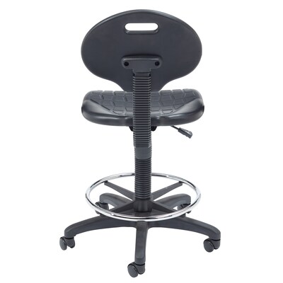 National Public Seating Kangaroo Stool 6700 Series Polyurethane Drafting Chair, Black (6722HB)