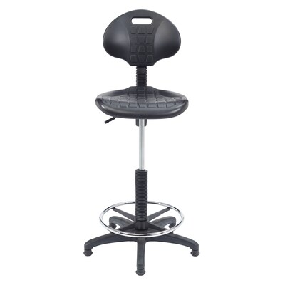 National Public Seating Kangaroo Stool 6700 Series Polyurethane Drafting Chair, Black (6722HB)