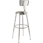 National Public Seating Vinyl Computer and Desk Stool, Gray (6424HB1)