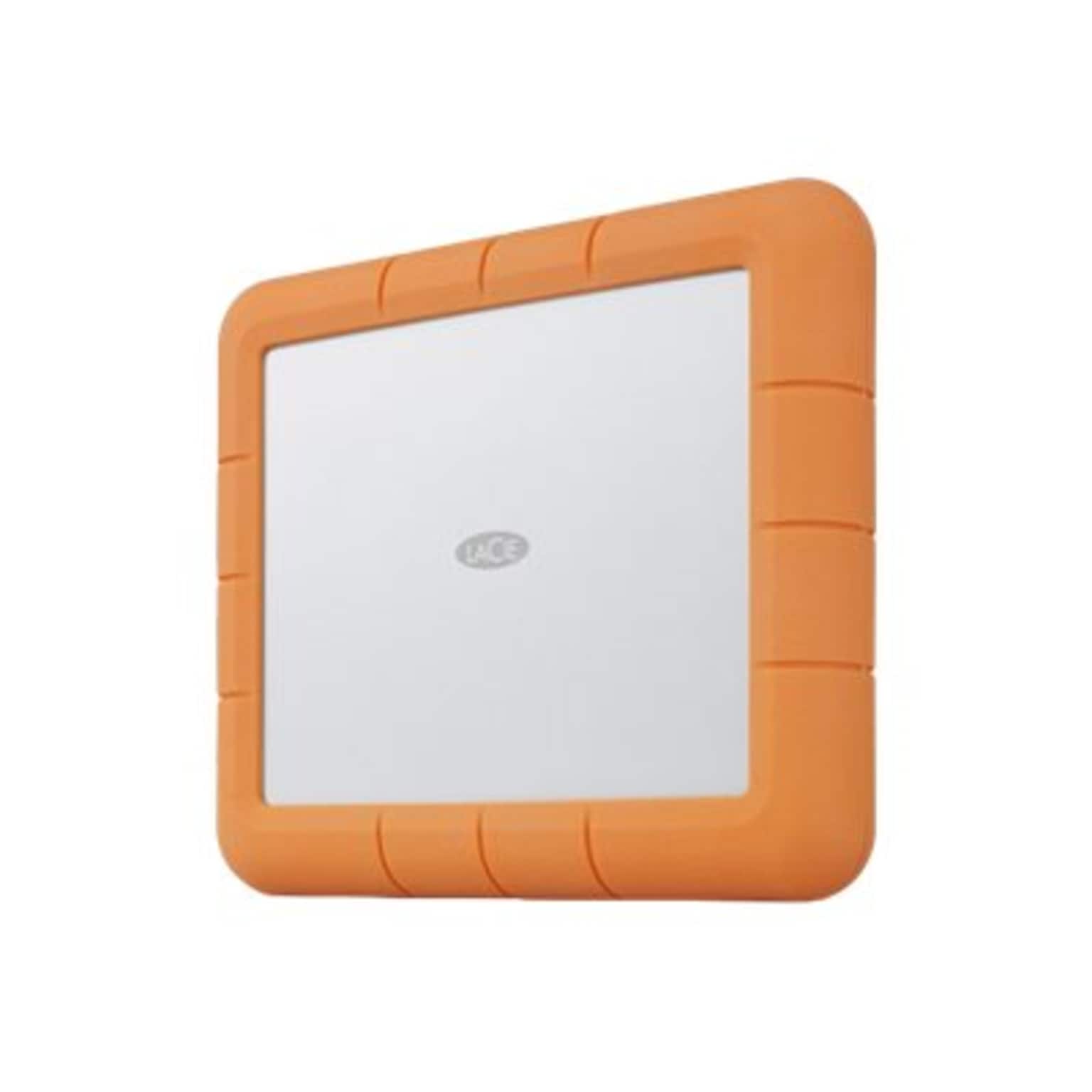 LaCie Rugged RAID Shuttle 4TB, External Hard Drive, Orange/Silver (STHT8000800)