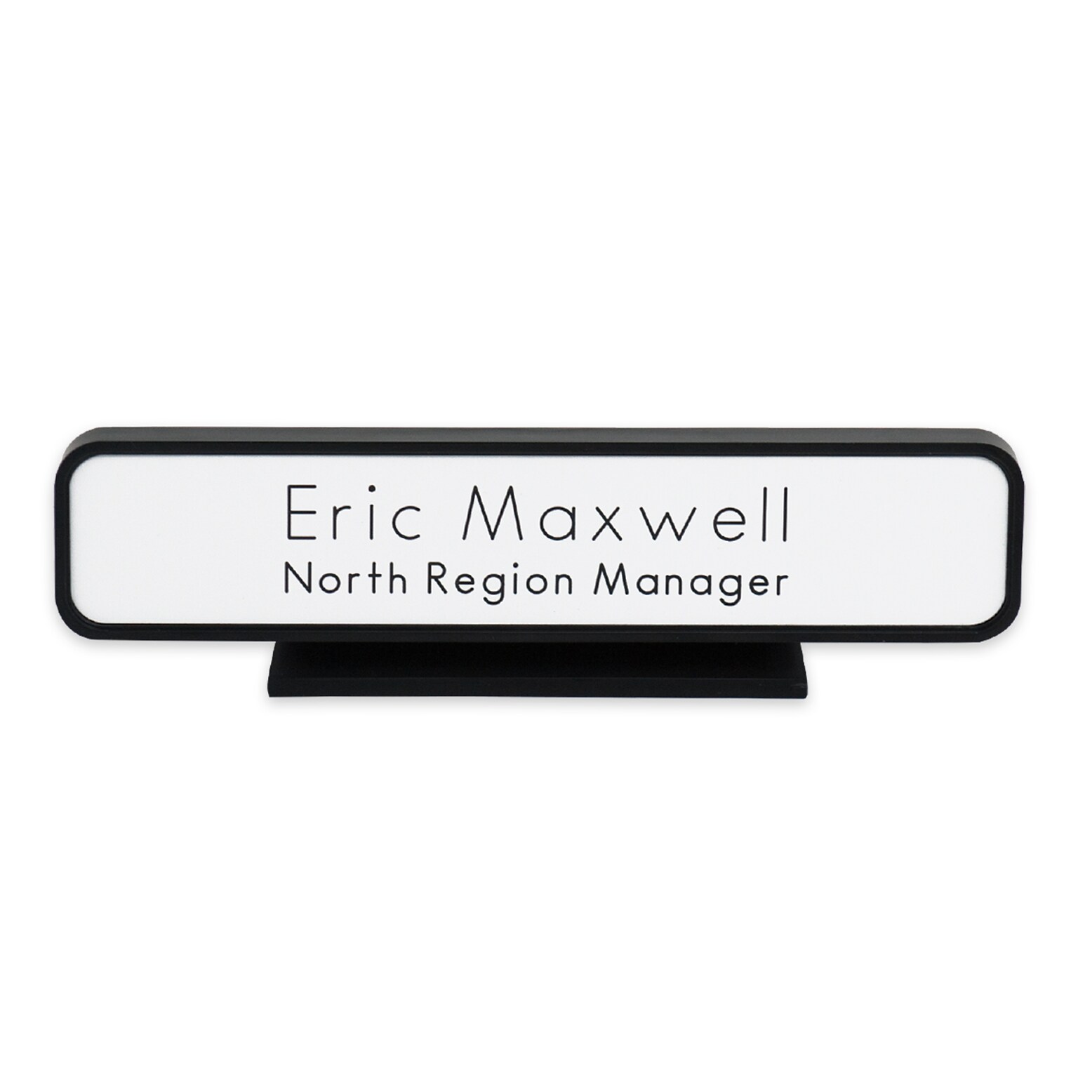 Custom Designer Desk Name Plate Sign with Holder, 2 X 10