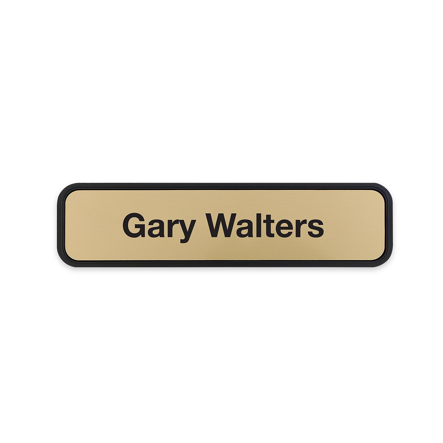 Custom Mountable Designer Wall Sign with Holder, 1-11/16 x 9-11/16